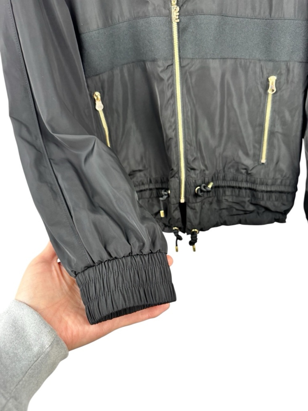 P.E NATION Baseline Endurance Man Down Jacket Black Size XS Athleisure Oversized - Picture 3 of 16